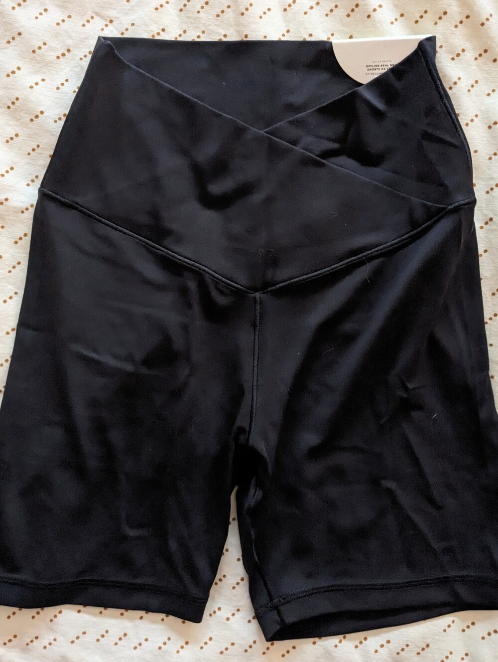 NWT Aerie 5" Black Bike Shorts Size M